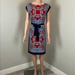 Talbots Elegant Paisley Print Dress